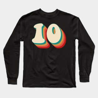 Number 10 Long Sleeve T-Shirt